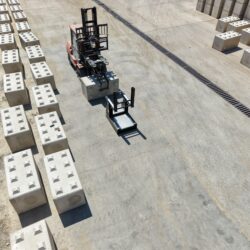 Statischer E-Power Beton-Stapelblock-Kipper + Klemme